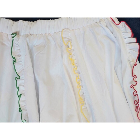 Vintage Ladies Square Dance Collections White Square Dance Rockabilly Skirt Lg - Picture 5 of 6